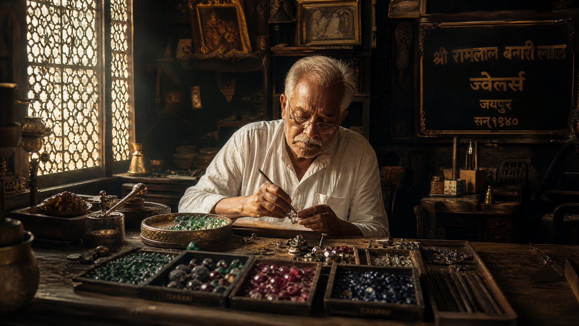 Traditional Jaipur workshop